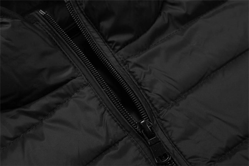 Valennia Women's Short Down Coat Packable Puffer Jacket With Hooded Winter Ultra Light Outerwear Black S - Image 4
